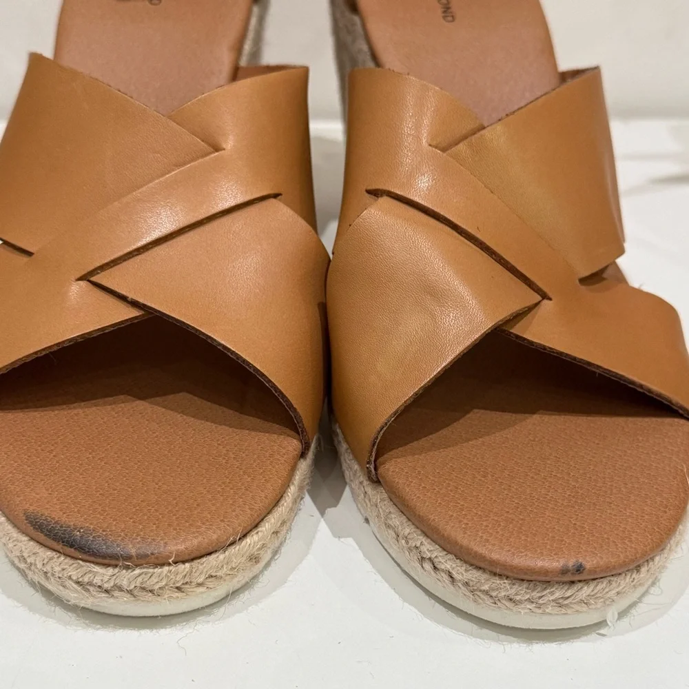 Treasure & bond Poppy Espadrille Wedge Sandal in tan size 7 and 12.